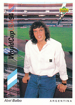 Abel Balbo Argentina Upper Deck World Cup 1994 Preview Eng/Ger #153